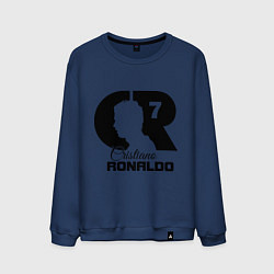 Свитшот хлопковый мужской CR Ronaldo 07, цвет: тёмно-синий