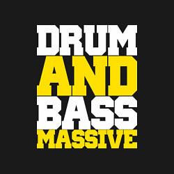 Свитшот хлопковый мужской DRUM AND BASS MASSIVE, цвет: черный — фото 2