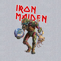 Свитшот хлопковый мужской Iron Maiden: Zombie, цвет: меланж — фото 2