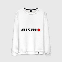 Свитшот хлопковый мужской Nissan nismo, цвет: белый