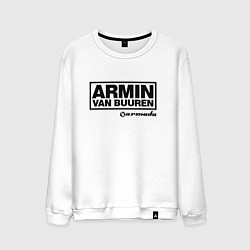 Свитшот хлопковый мужской Armin van Buuren, цвет: белый