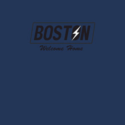 Свитшот хлопковый мужской Boston: Welcome Home, цвет: тёмно-синий — фото 2