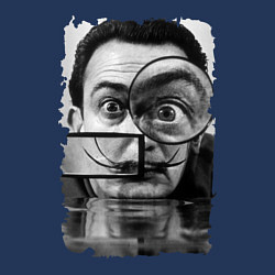 Свитшот хлопковый мужской Абстракция Дали, цвет: тёмно-синий — фото 2