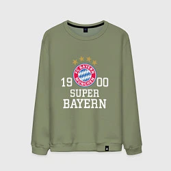Свитшот хлопковый мужской Super Bayern 1900, цвет: авокадо
