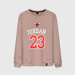 Свитшот хлопковый мужской Jordan 23, цвет: пыльно-розовый