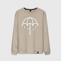 Свитшот хлопковый мужской BMTH Symbol, цвет: миндальный