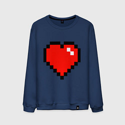Свитшот хлопковый мужской Minecraft Lover, цвет: тёмно-синий