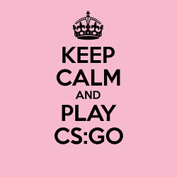 Свитшот хлопковый мужской Keep Calm & Play CS:GO, цвет: светло-розовый — фото 2