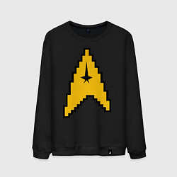 Свитшот хлопковый мужской Star Trek: 8 bit, цвет: черный