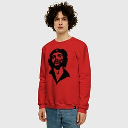 Свитшот хлопковый мужской Че Гевара, цвет: красный — фото 2