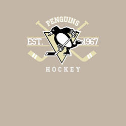 Свитшот хлопковый мужской Pittsburgh Penguins: Est.1967, цвет: миндальный — фото 2