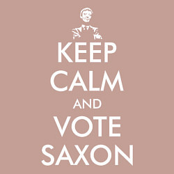 Свитшот хлопковый мужской Keep Calm & Vote Saxon, цвет: пыльно-розовый — фото 2