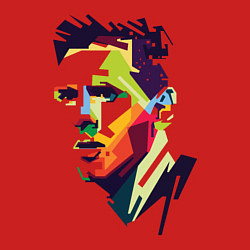 Свитшот хлопковый мужской Lionel Messi: fun-art, цвет: красный — фото 2