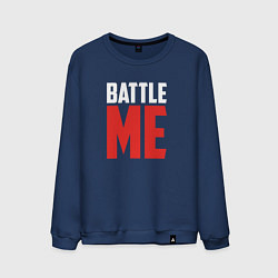 Свитшот хлопковый мужской Battle Me, цвет: тёмно-синий