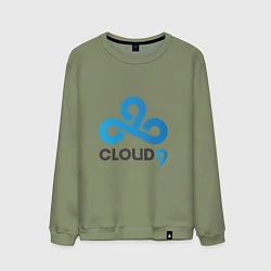 Свитшот хлопковый мужской Cloud9, цвет: авокадо