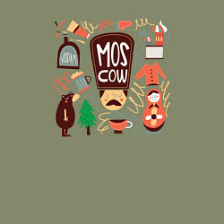 Свитшот хлопковый мужской Moscow Pack, цвет: авокадо — фото 2