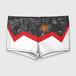 Мужские плавки Man United FC: Grey Polygons, цвет: 3D-принт