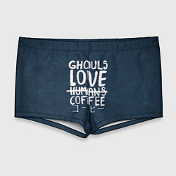 Мужские плавки Ghouls Love Coffee, цвет: 3D-принт