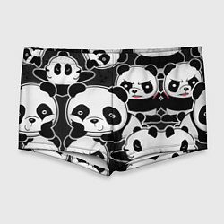 Мужские плавки Смешные панды, цвет: 3D-принт