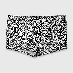 Мужские плавки Стиль QR код, цвет: 3D-принт