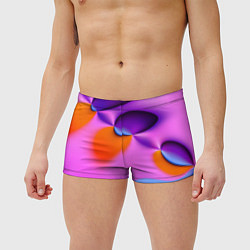 Мужские плавки Абстрактная красочная композиция Лето Abstract col, цвет: 3D-принт — фото 2