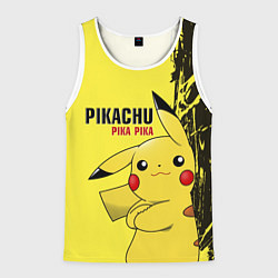 Мужская майка без рукавов Pikachu Pika Pika