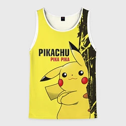 Мужская майка без рукавов Pikachu Pika Pika