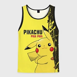 Мужская майка без рукавов Pikachu Pika Pika