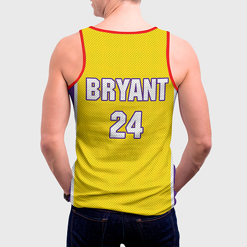 Мужская майка без рукавов Lakers 24 / 3D-Красный – фото 4