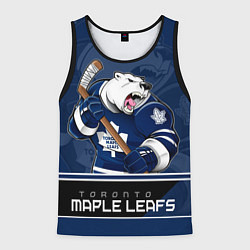 Майка-безрукавка мужская Toronto Maple Leafs, цвет: 3D-черный