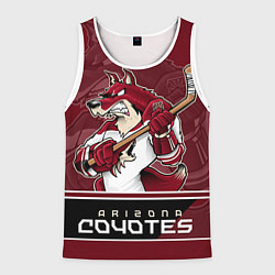 Майка-безрукавка мужская Arizona Coyotes, цвет: 3D-белый