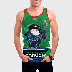 Майка-безрукавка мужская Vancouver Canucks, цвет: 3D-красный — фото 2
