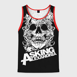 Майка-безрукавка мужская Asking Alexandria, цвет: 3D-красный