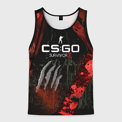 Майка-безрукавка мужская CS:GO Survivor Z Style, цвет: 3D-черный