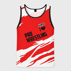 Майка-безрукавка мужская НФР: Pro Wrestling, цвет: 3D-черный