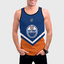 Майка-безрукавка мужская NHL: Edmonton Oilers, цвет: 3D-черный — фото 2