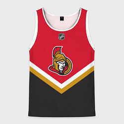 Майка-безрукавка мужская NHL: Ottawa Senators, цвет: 3D-белый