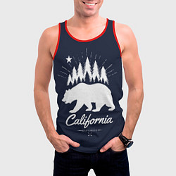 Майка-безрукавка мужская California Republic, цвет: 3D-красный — фото 2