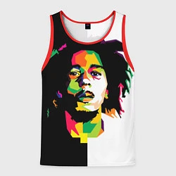 Майка-безрукавка мужская Bob Marley: Colors, цвет: 3D-красный