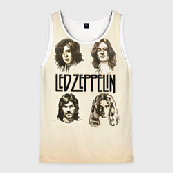 Майка-безрукавка мужская Led Zeppelin Guys, цвет: 3D-белый