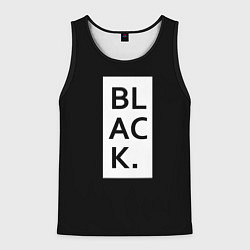 Майка-безрукавка мужская Black, цвет: 3D-черный