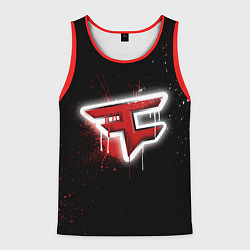 Майка-безрукавка мужская FaZe Clan: Black collection, цвет: 3D-красный