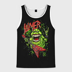 Майка-безрукавка мужская Slayer Slimer, цвет: 3D-белый