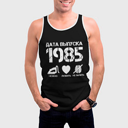 Майка-безрукавка мужская Дата выпуска 1985, цвет: 3D-белый — фото 2