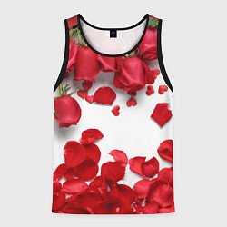 Майка-безрукавка мужская Сильные чуства, цвет: 3D-черный