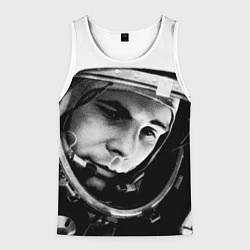 Мужская майка без рукавов Гагарин космонавт