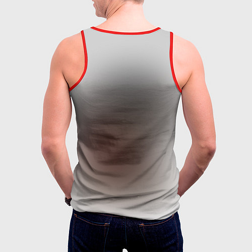 Мужская майка без рукавов Милая такса / 3D-Красный – фото 4
