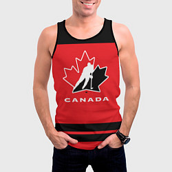 Майка-безрукавка мужская Canada Team, цвет: 3D-черный — фото 2