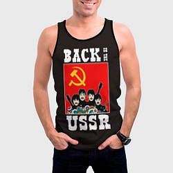 Майка-безрукавка мужская Back In The USSR, цвет: 3D-черный — фото 2