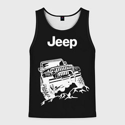 Майка-безрукавка мужская Jeep, цвет: 3D-черный